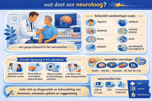Alles over het beroep neuroloog Wat doet een neuroloog